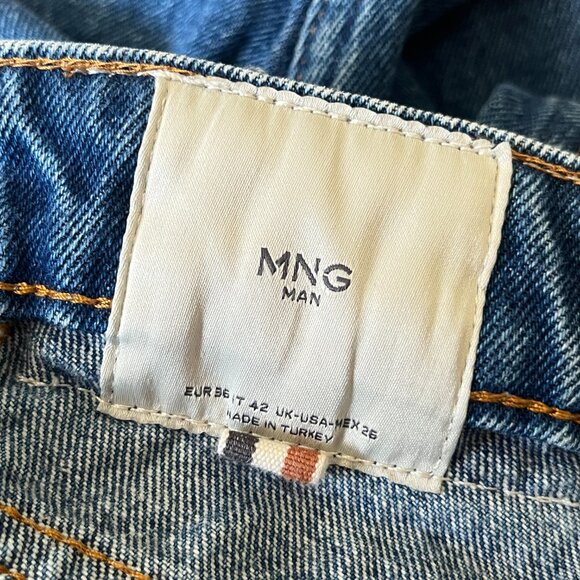 Mango Man Blue Jeans, Straight Leg, Size 26 - Picture 4 of 5